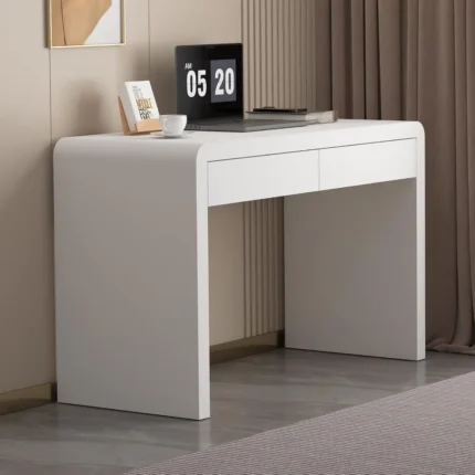 Computer and Gaming Desk with Drawers, Kids' Writing Table, Three-Layer Lacquered Thick Wooden Board Work Desk